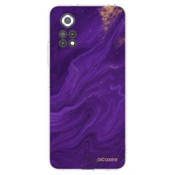 Picasee silikonski prozorni ovitek za Xiaomi Poco X4 Pro 5G - Purple
