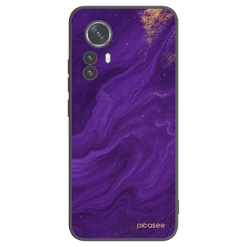 Picasee silikonski črni ovitek za Xiaomi 12 Pro - Purple