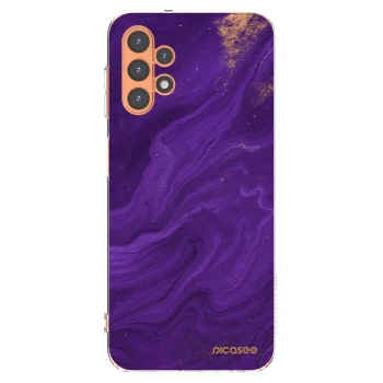 Picasee silikonski prozorni ovitek za Samsung Galaxy A13 4G A135 - Purple