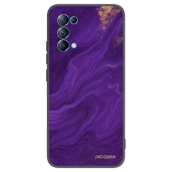 Picasee silikonski črni ovitek za OPPO Reno 5 5G - Purple