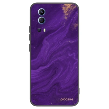 Picasee silikonski črni ovitek za Vivo Y52 5G - Purple