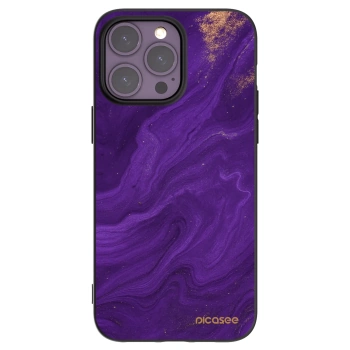 Picasee silikonski črni ovitek za Apple iPhone 14 Pro Max - Purple