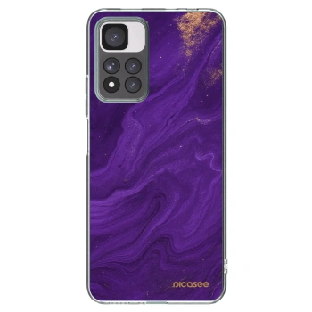 Picasee silikonski prozorni ovitek za Xiaomi Redmi Note 11 Pro+ 5G - Purple