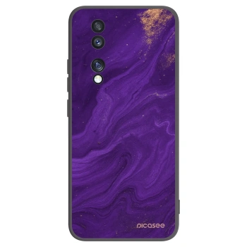 Picasee silikonski črni ovitek za Honor 70 - Purple