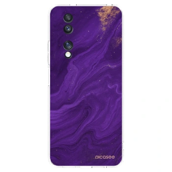 Picasee silikonski prozorni ovitek za Honor 70 - Purple