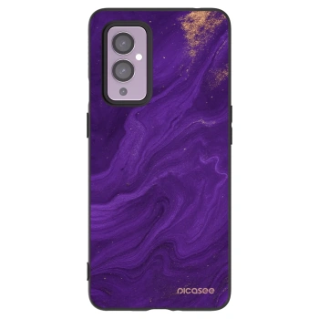 Picasee silikonski črni ovitek za OnePlus 9 - Purple