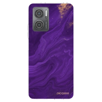 Picasee silikonski prozorni ovitek za Xiaomi Redmi 10 5G - Purple