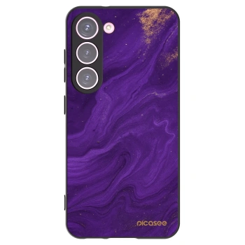 Picasee silikonski črni ovitek za Samsung Galaxy S23 5G - Purple