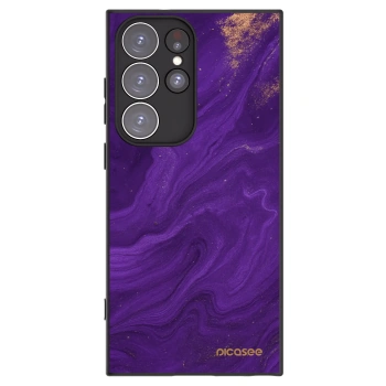 Picasee silikonski črni ovitek za Samsung Galaxy S23 Ultra 5G - Purple