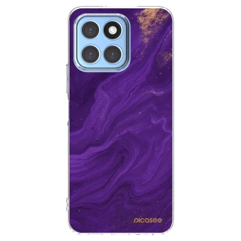 Picasee silikonski prozorni ovitek za Honor X8 5G - Purple