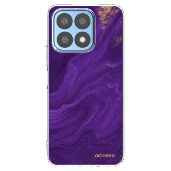 Picasee silikonski prozorni ovitek za Honor X8a - Purple