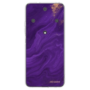 Picasee silikonski prozorni ovitek za Honor Magic5 Lite 5G - Purple