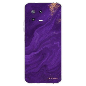 Picasee silikonski prozorni ovitek za Xiaomi 13 Pro - Purple