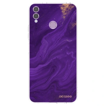 Picasee silikonski prozorni ovitek za Honor 8X - Purple