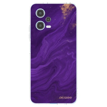 Picasee silikonski prozorni ovitek za Xiaomi Redmi Note 12 5G - Purple