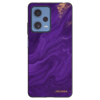 Picasee silikonski črni ovitek za Xiaomi Redmi Note 12 Pro 5G - Purple