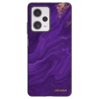 Picasee silikonski črni ovitek za Xiaomi Redmi Note 12 Pro+ 5G - Purple
