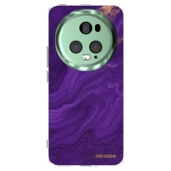 Picasee silikonski prozorni ovitek za Honor Magic5 Pro - Purple