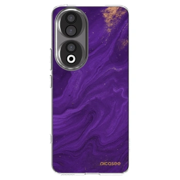 Picasee silikonski prozorni ovitek za Honor 90 5G - Purple