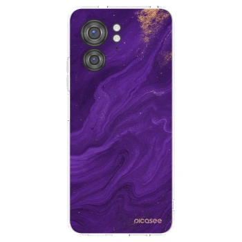 Picasee silikonski prozorni ovitek za Motorola Edge 40 - Purple