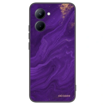 Picasee silikonski črni ovitek za Realme C33 (2023) - Purple