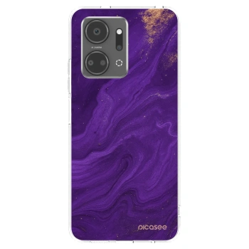 Picasee silikonski prozorni ovitek za Honor X7a - Purple