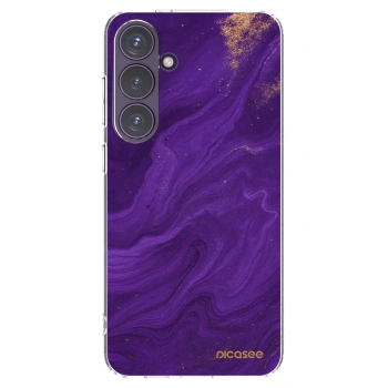 Picasee silikonski prozorni ovitek za Samsung Galaxy S24+ S926B 5G - Purple