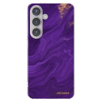 Picasee silikonski prozorni ovitek za Samsung Galaxy S24 S921B 5G - Purple