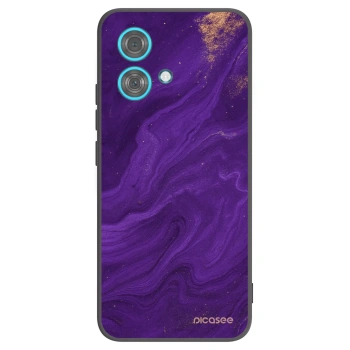 Picasee silikonski črni ovitek za Motorola Edge 40 Neo - Purple