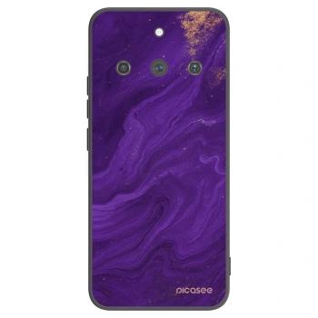 Picasee silikonski črni ovitek za Realme 11 Pro+ - Purple