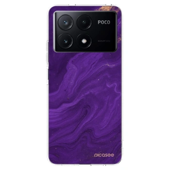 Picasee silikonski prozorni ovitek za Xiaomi Poco X6 Pro - Purple