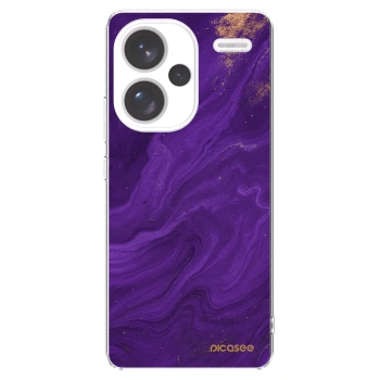 Picasee silikonski prozorni ovitek za Xiaomi Redmi Note 13 Pro+ 5G - Purple