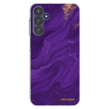 Picasee silikonski prozorni ovitek za Samsung Galaxy A15 A155F 4G - Purple