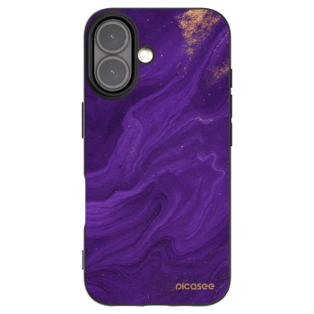 Picasee silikonski črni ovitek za Apple iPhone 16 - Purple