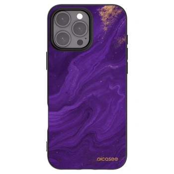 Picasee silikonski črni ovitek za Apple iPhone 16 Pro Max - Purple