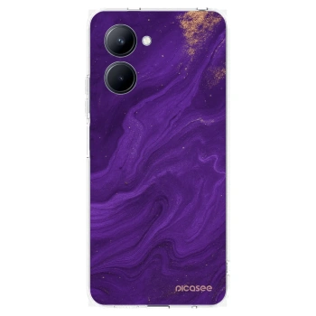 Picasee silikonski prozorni ovitek za Realme C33 (2023) - Purple