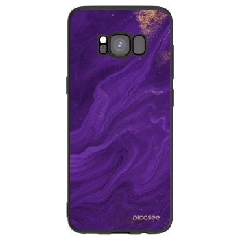 Picasee silikonski črni ovitek za Samsung Galaxy S8 G950F - Purple