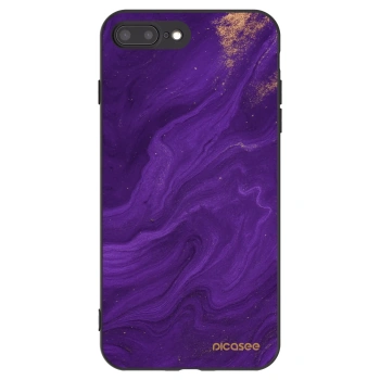 Picasee silikonski črni ovitek za Apple iPhone 7 Plus - Purple