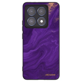 Picasee silikonski črni ovitek za Xiaomi 14T Pro - Purple