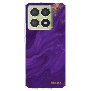 Picasee silikonski prozorni ovitek za Xiaomi 14T - Purple