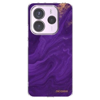 Picasee silikonski prozorni ovitek za Xiaomi Redmi Note 14 5G - Purple