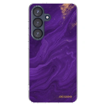 Picasee silikonski prozorni ovitek za Samsung Galaxy S25 5G - Purple