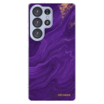 Picasee silikonski prozorni ovitek za Samsung Galaxy S25 Ultra 5G - Purple