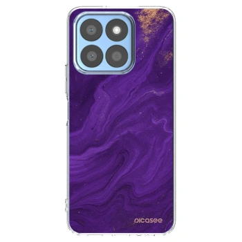Picasee silikonski prozorni ovitek za Honor X8c - Purple