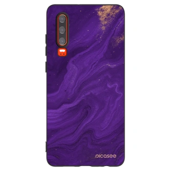 Picasee silikonski črni ovitek za Huawei P30 - Purple
