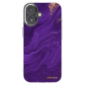 Picasee silikonski prozorni ovitek za Apple iPhone 17 - Purple