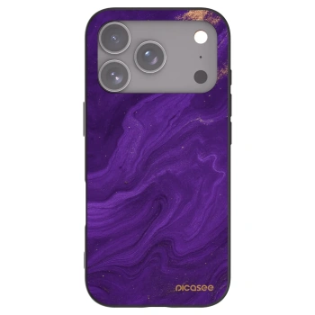 Picasee silikonski črni ovitek za Apple iPhone 17 Pro - Purple