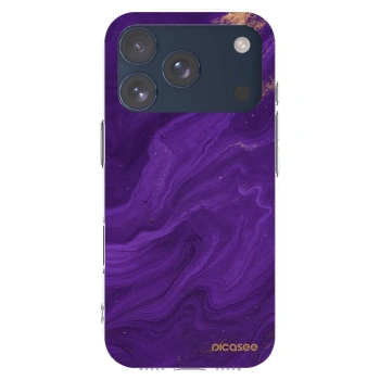 Picasee silikonski prozorni ovitek za Apple iPhone 17 Pro - Purple