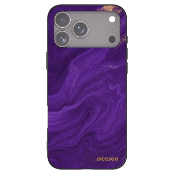 Picasee silikonski črni ovitek za Apple iPhone 17 Pro Max - Purple