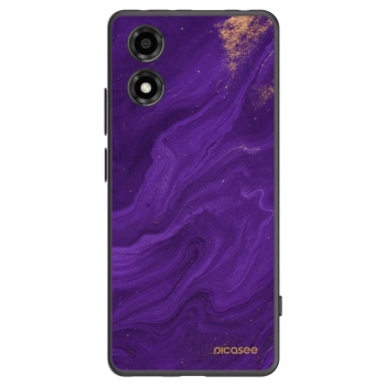 Picasee silikonski črni ovitek za Motorola Moto E14 - Purple
